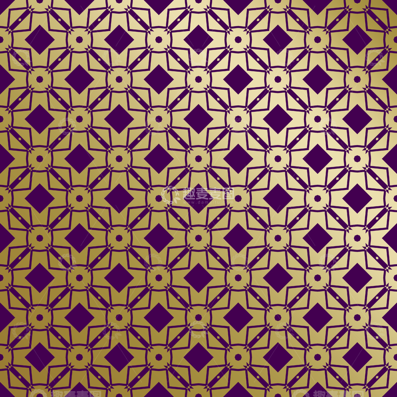 源文件下载【趣麦麦图】紫金几何装饰花纹背景图74