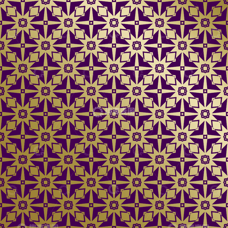 源文件下载【趣麦麦图】紫金几何装饰花纹背景图89