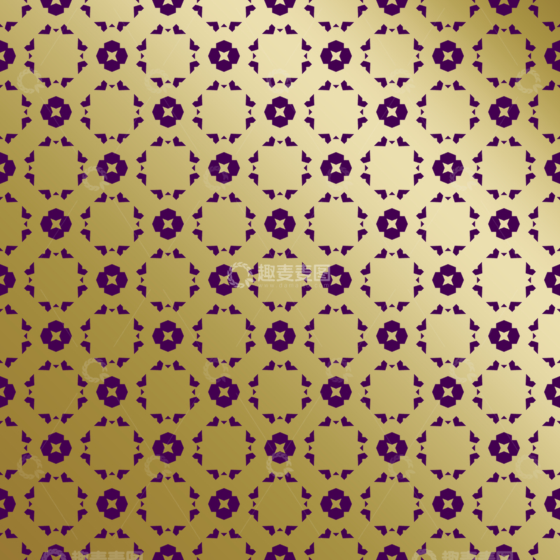 源文件下载【趣麦麦图】紫金几何装饰花纹背景图9