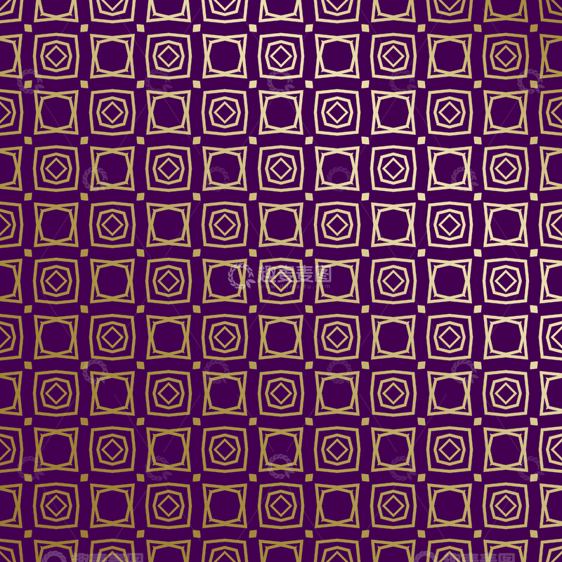 源文件下载【趣麦麦图】紫金几何装饰花纹背景图94