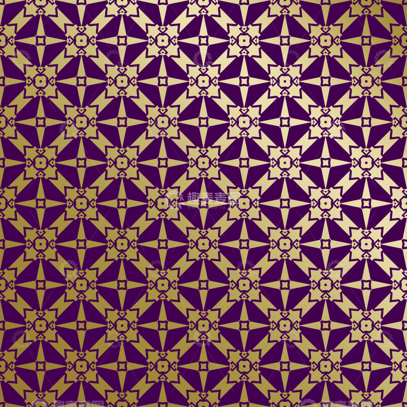 源文件下载【趣麦麦图】紫金几何装饰花纹背景图130