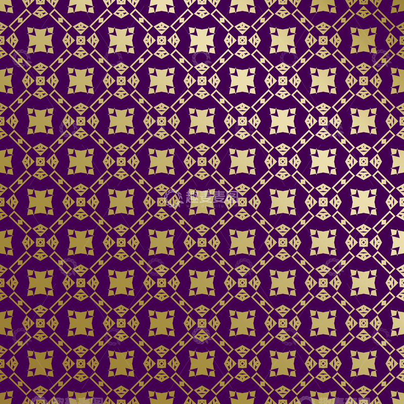 源文件下载【趣麦麦图】紫金几何装饰花纹背景图119