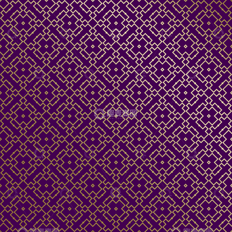 源文件下载【趣麦麦图】紫金几何装饰花纹背景图103