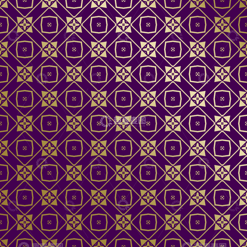 源文件下载【趣麦麦图】紫金几何装饰花纹背景图83
