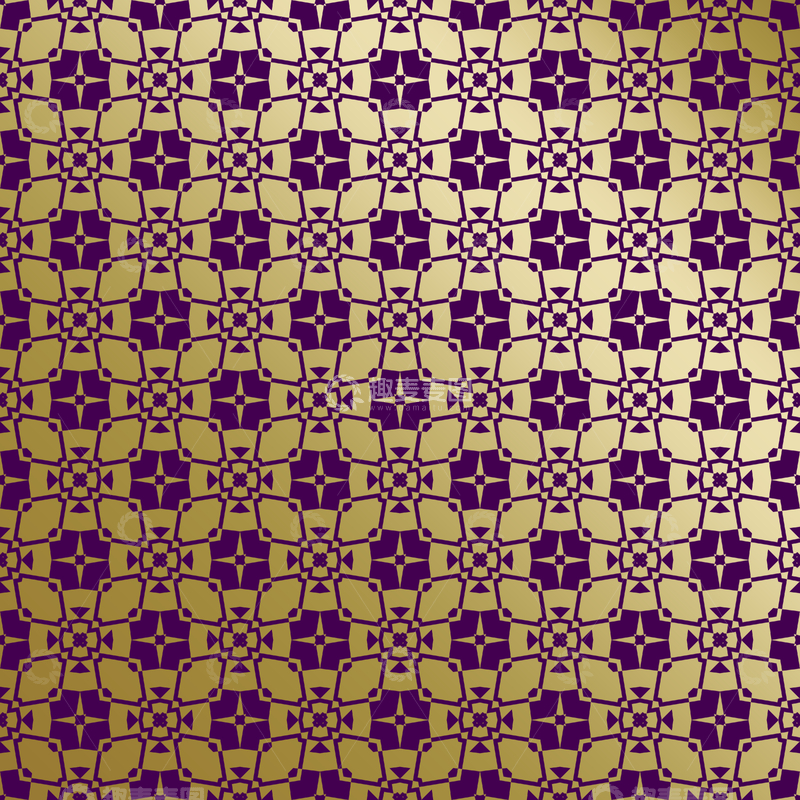 源文件下载【趣麦麦图】紫金几何装饰花纹背景图121