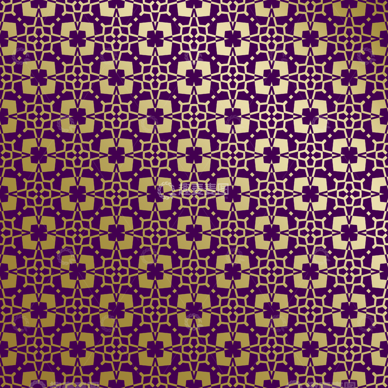 源文件下载【趣麦麦图】紫金几何装饰花纹背景图118