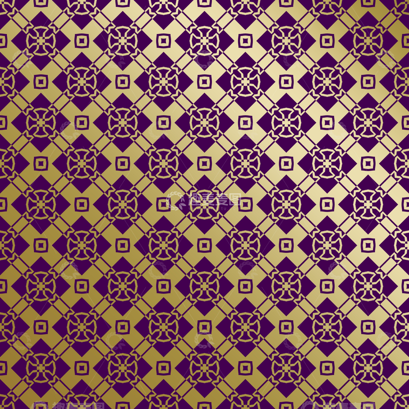 源文件下载【趣麦麦图】紫金几何装饰花纹背景图128