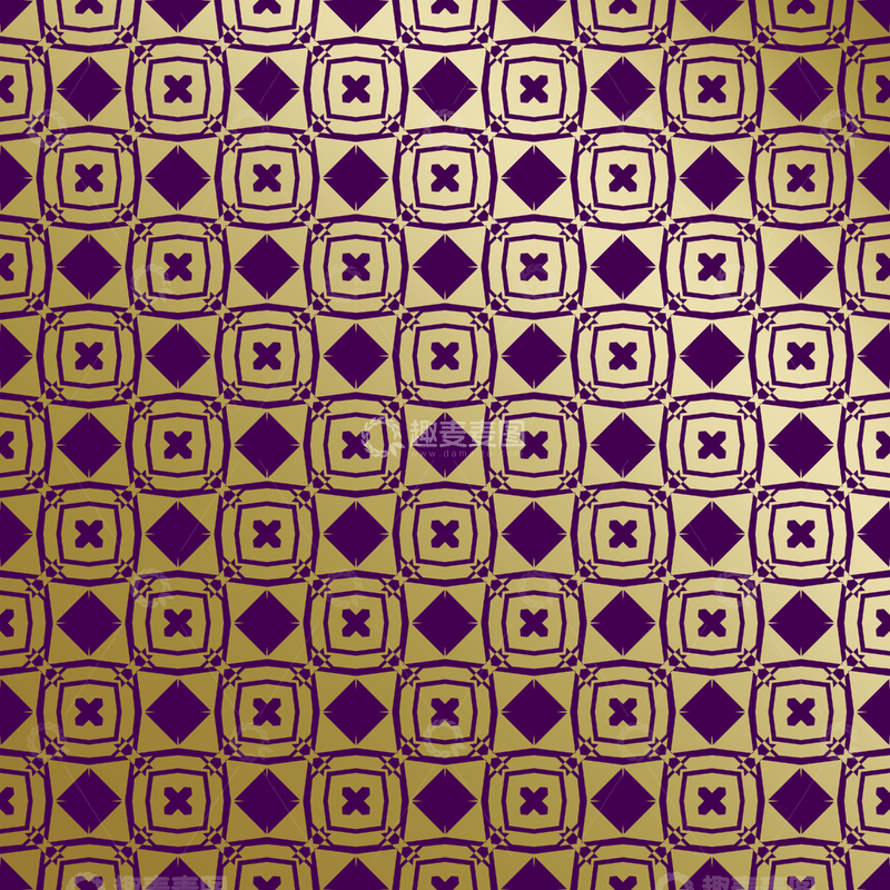 源文件下载【趣麦麦图】紫金几何装饰花纹背景图116