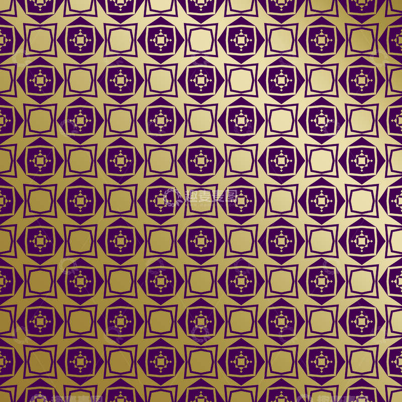 源文件下载【趣麦麦图】紫金几何装饰花纹背景图176