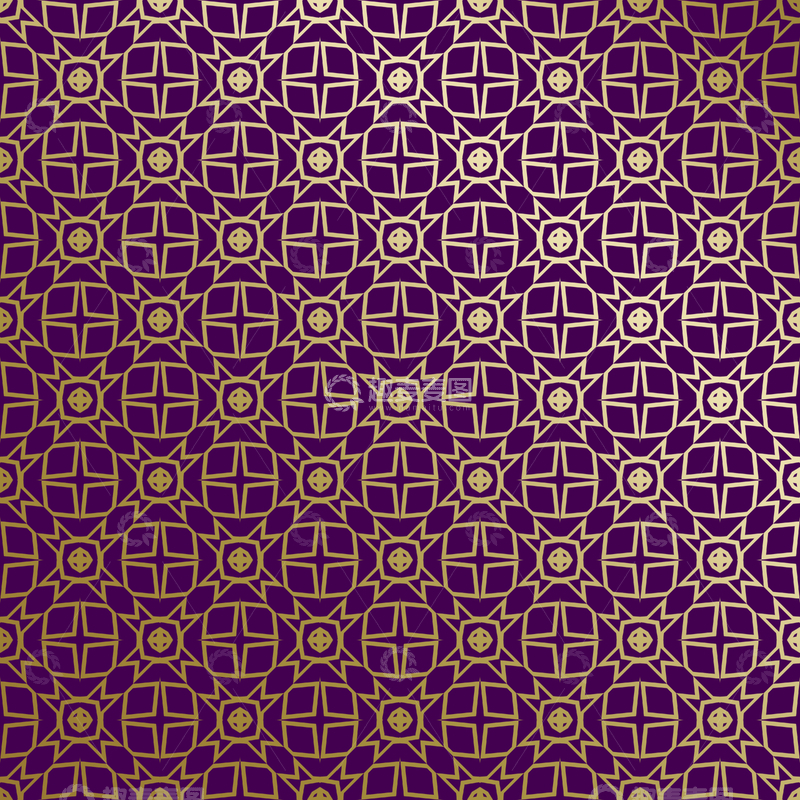 源文件下载【趣麦麦图】紫金几何装饰花纹背景图194