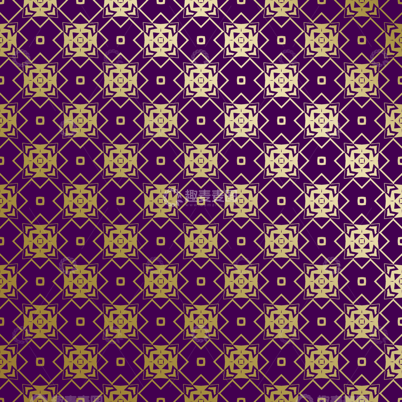 源文件下载【趣麦麦图】紫金几何装饰花纹背景图148