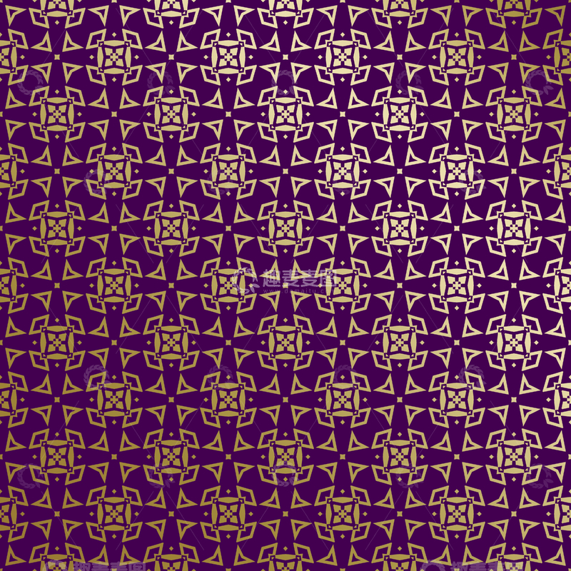 源文件下载【趣麦麦图】紫金几何装饰花纹背景图159