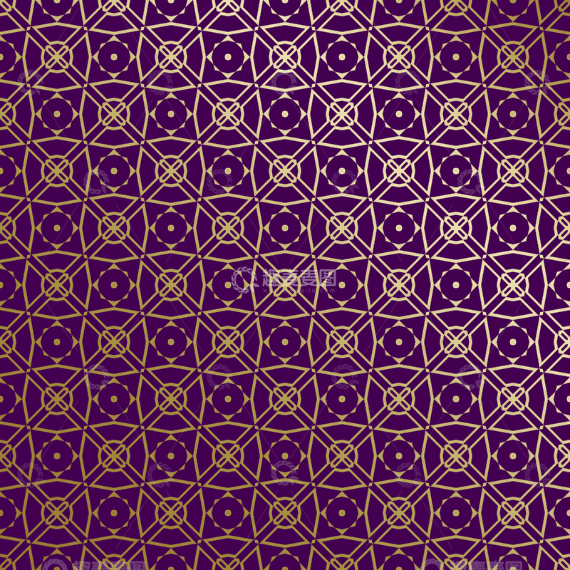 源文件下载【趣麦麦图】紫金几何装饰花纹背景图149