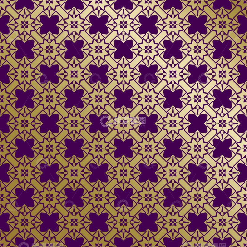 源文件下载【趣麦麦图】紫金几何装饰花纹背景图206
