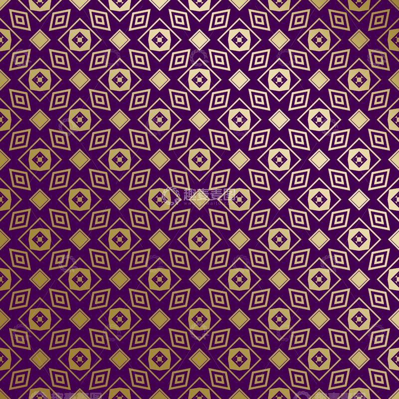 源文件下载【趣麦麦图】紫金几何装饰花纹背景图163