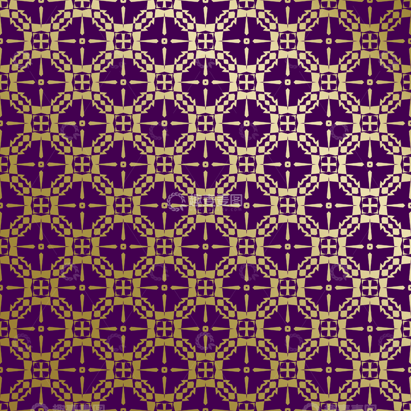 源文件下载【趣麦麦图】紫金几何装饰花纹背景图170