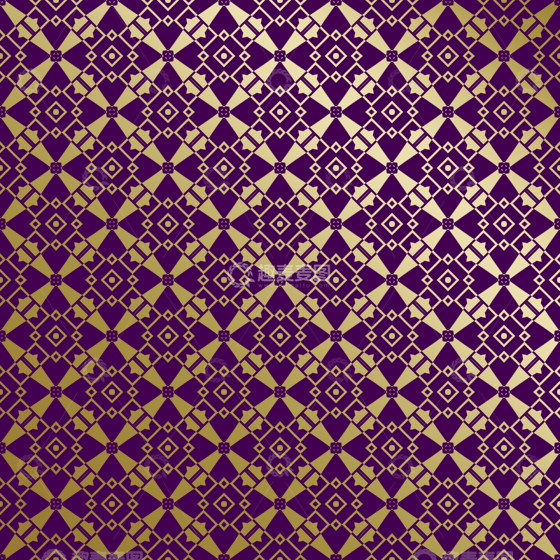 源文件下载【趣麦麦图】紫金几何装饰花纹背景图156