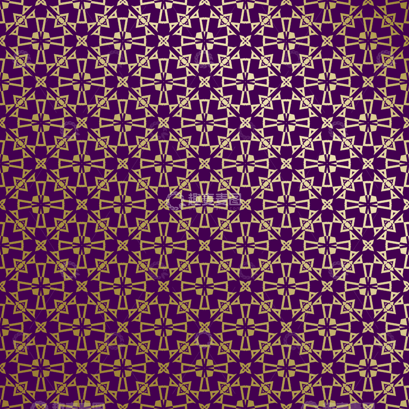 源文件下载【趣麦麦图】紫金几何装饰花纹背景图233