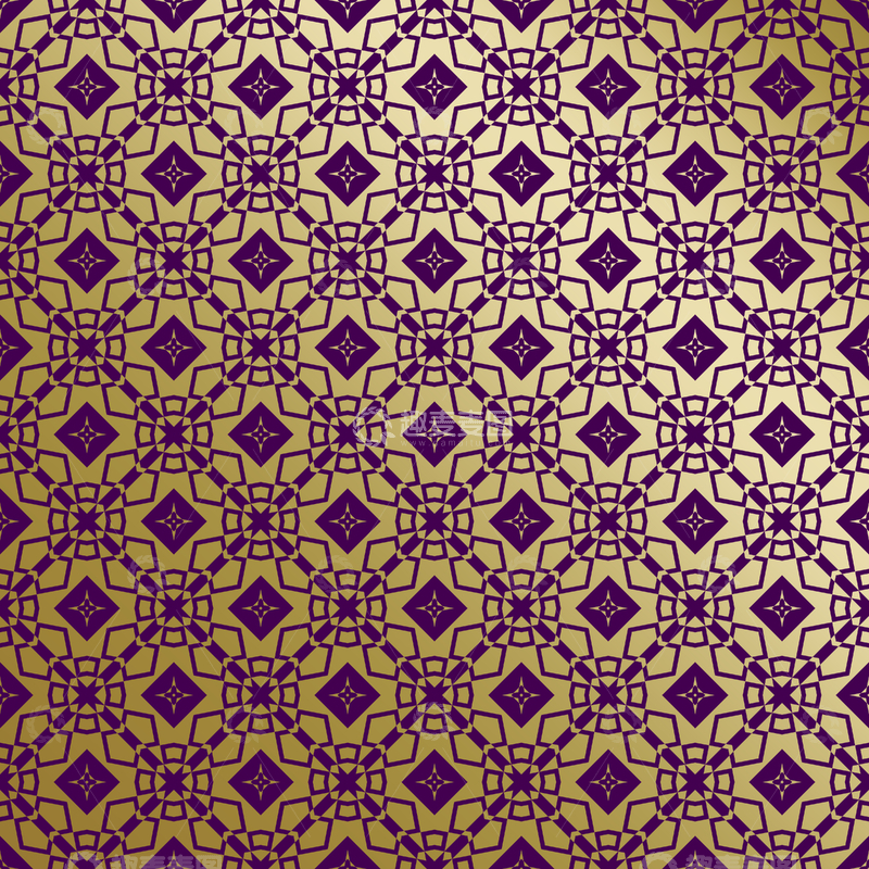源文件下载【趣麦麦图】紫金几何装饰花纹背景图226