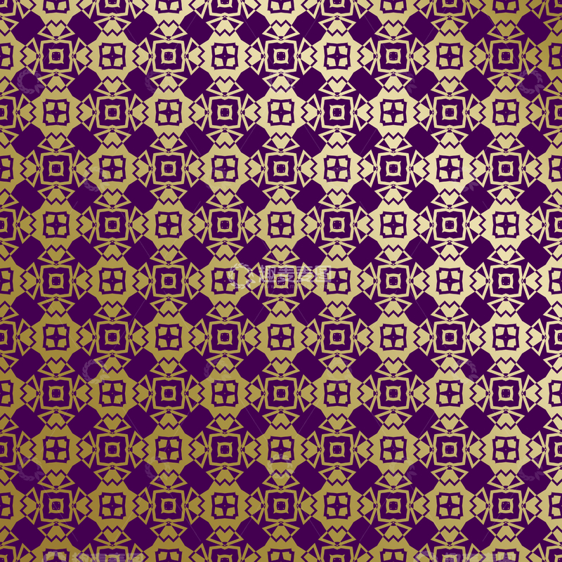 源文件下载【趣麦麦图】紫金几何装饰花纹背景图241