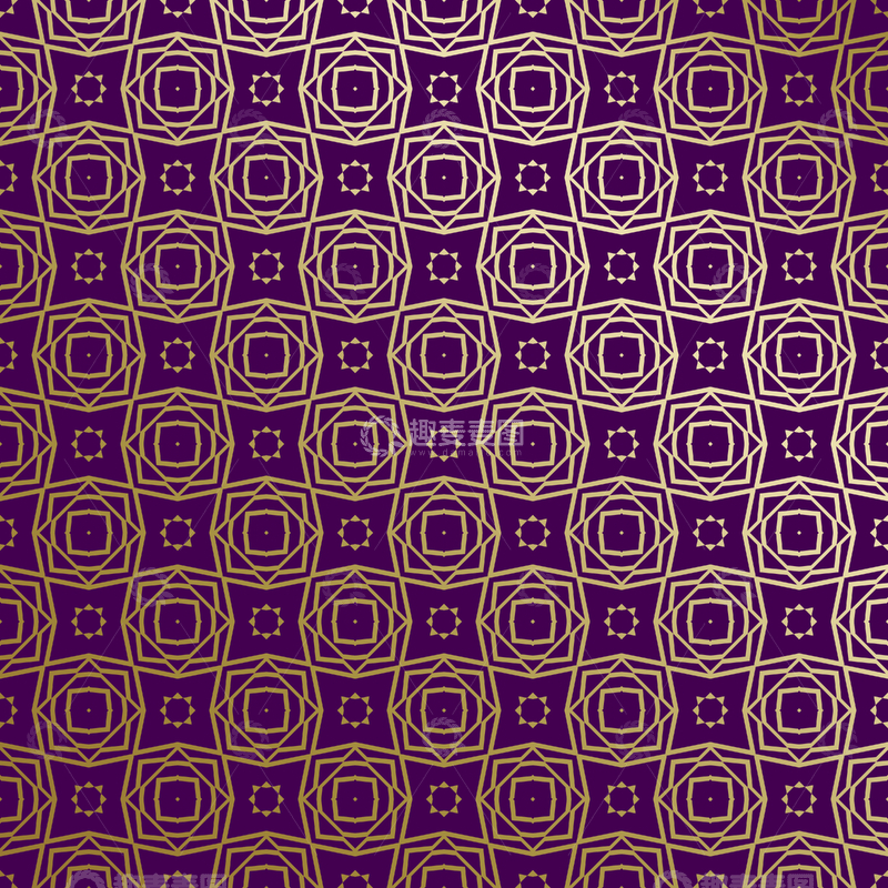源文件下载【趣麦麦图】紫金几何装饰花纹背景图236