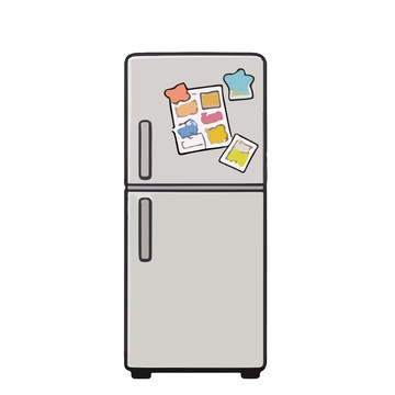 卡通冰箱贴纸设计素材