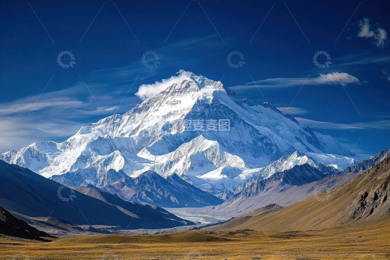 高清大图下载【趣麦麦图】高地雪山自然美景