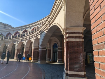 古典建筑走廊景观