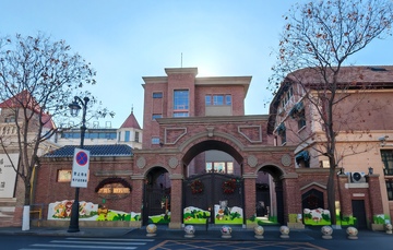 欧式红砖建筑风格大门