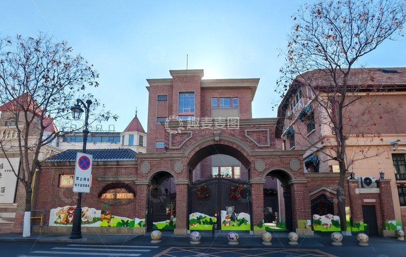 高清大图下载【趣麦麦图】欧式红砖建筑风格大门