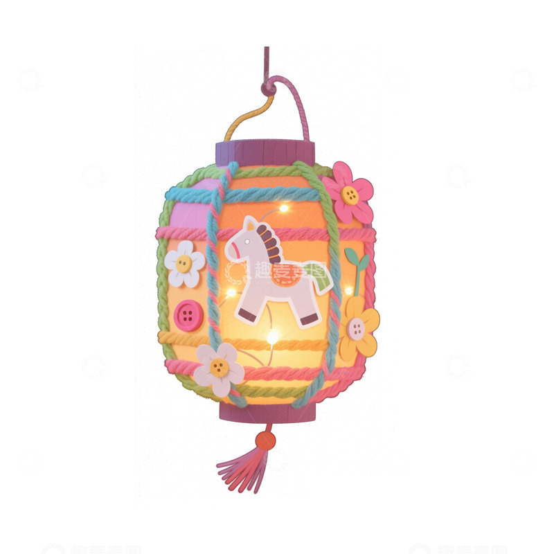 高清大图下载【趣麦麦图】卡通风格节日灯笼装饰设计