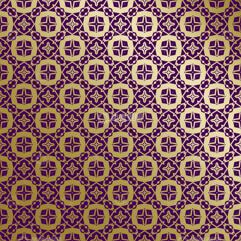 源文件下载【趣麦麦图】紫金几何装饰花纹背景图251