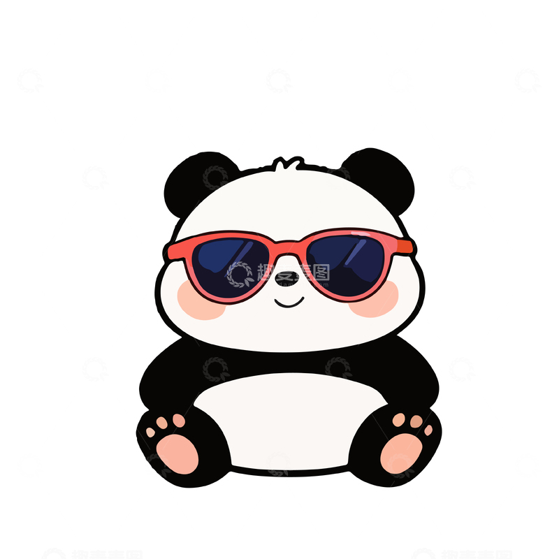 源文件下载【趣麦麦图】卡通熊猫形象设计素材