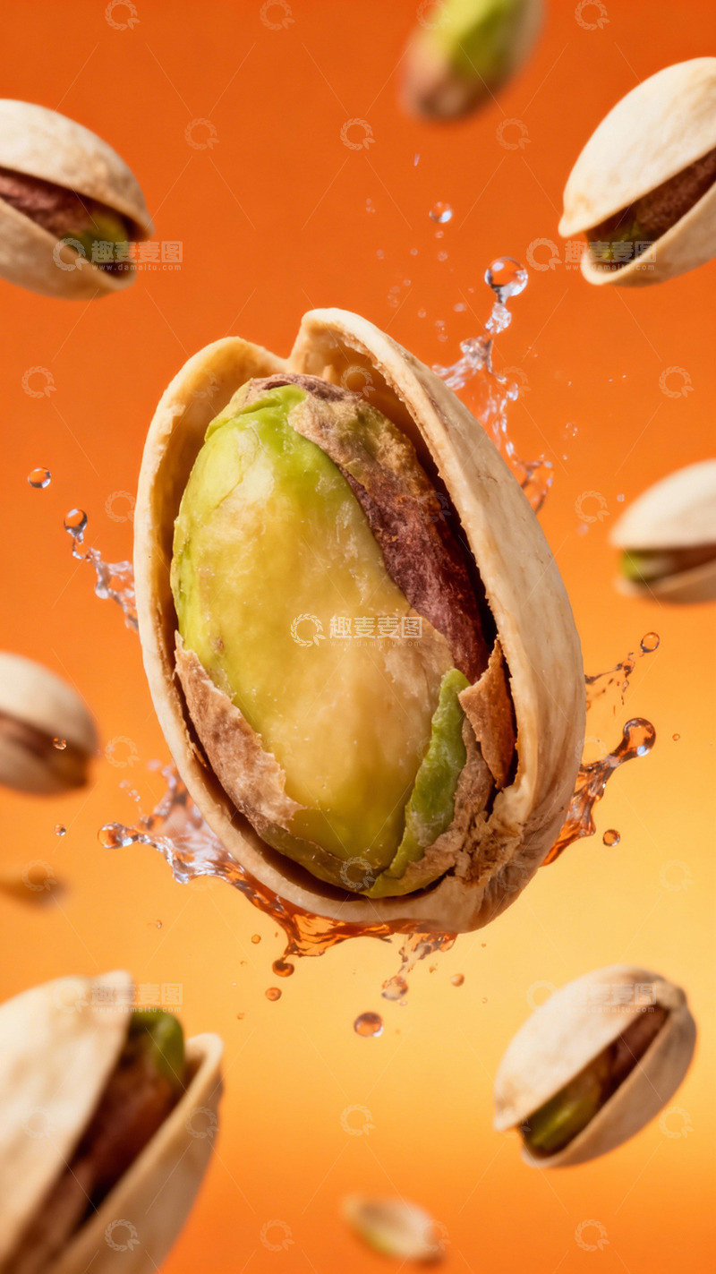 高清大图下载【趣麦麦图】坚果飞溅创意摄影