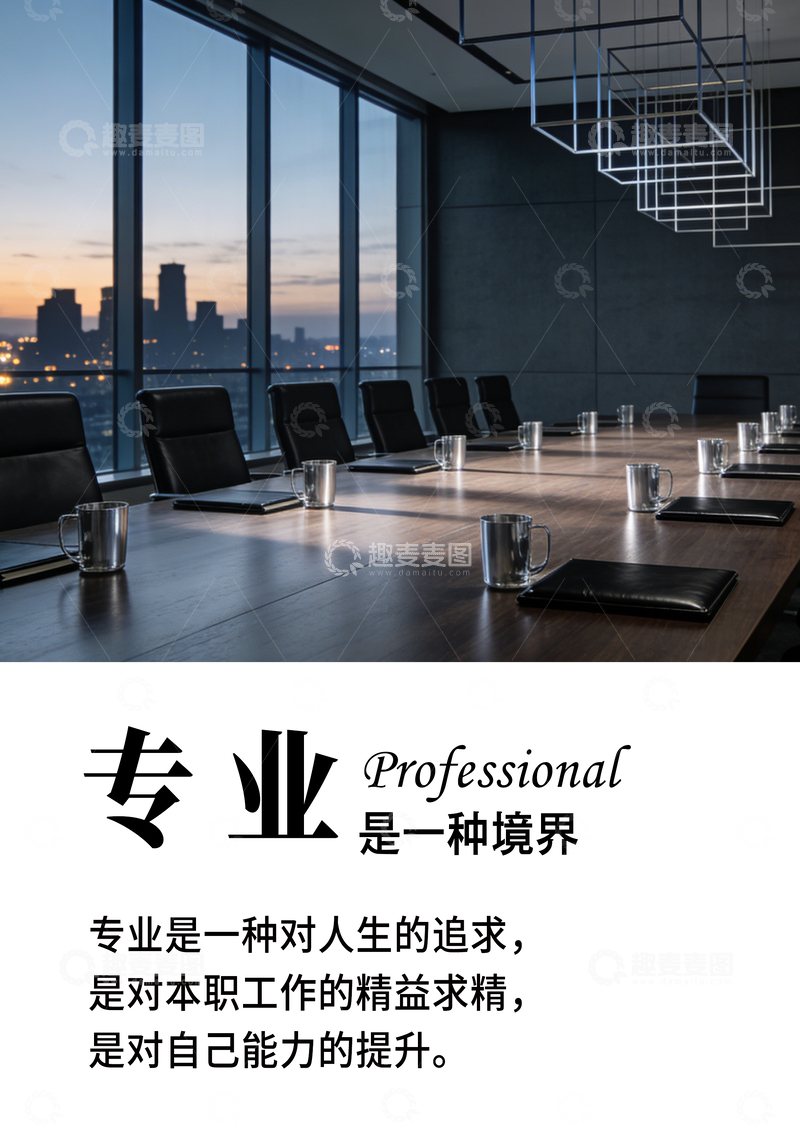 源文件下载【趣麦麦图】专业会议室形象海报