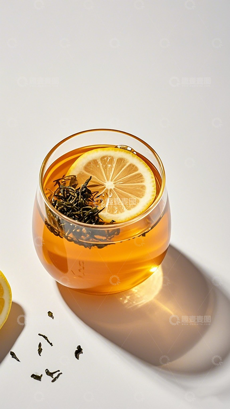 高清大图下载【趣麦麦图】清新茶杯柠檬茶摄影