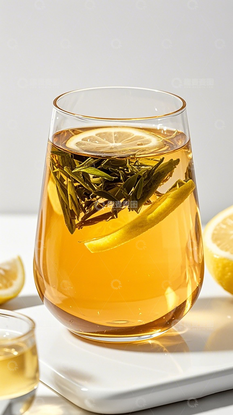 高清大图下载【趣麦麦图】柠檬绿茶饮品清新摄影