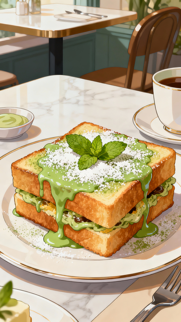 斑斓炼奶西多士1