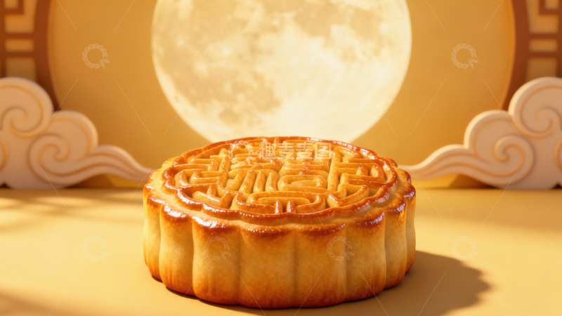 高清大图下载【趣麦麦图】中秋节月饼背景243