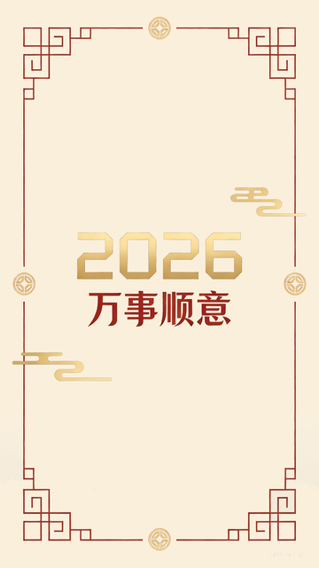 2026新年祝福海报