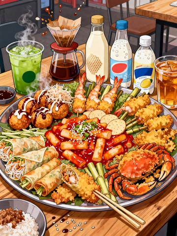 漫画超大份小吃拼盘4