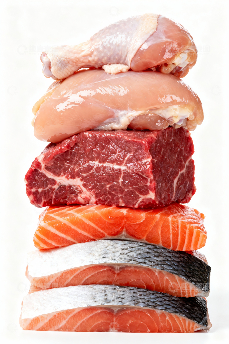 源文件下载【趣麦麦图】各类生肉原料1