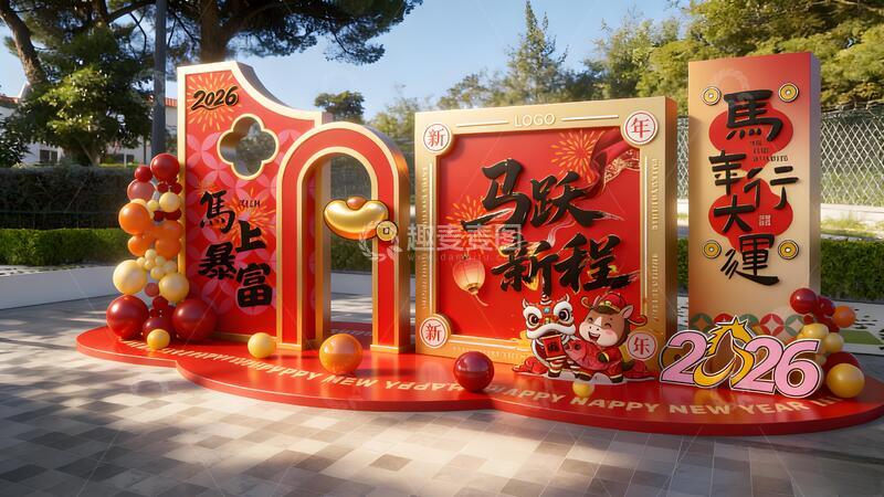 源文件下载【趣麦麦图】新春庆典布置设计素材