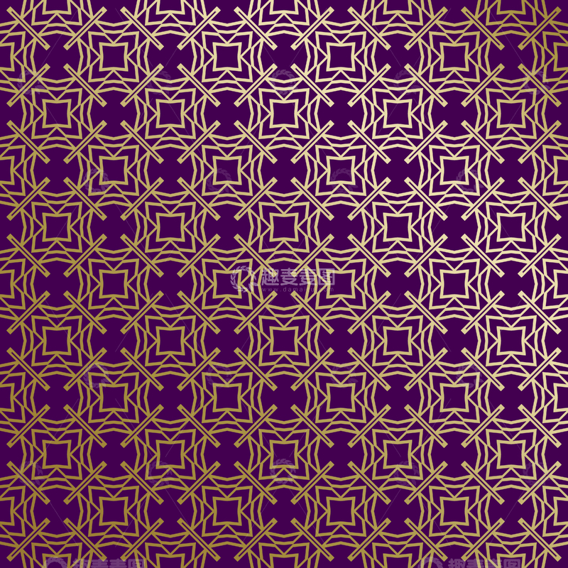 源文件下载【趣麦麦图】紫金几何装饰花纹背景图268
