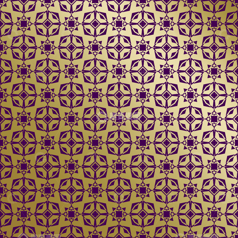 源文件下载【趣麦麦图】紫金几何装饰花纹背景图261