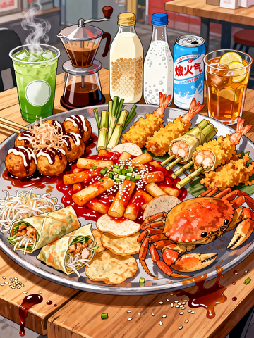 漫画超大份小吃拼盘1