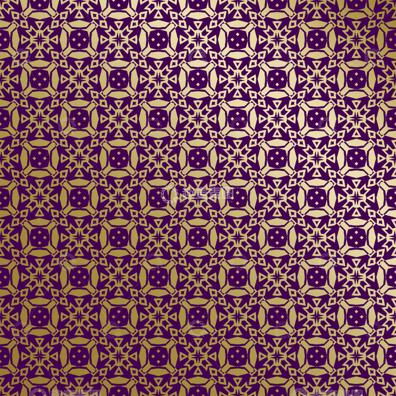 源文件下载【趣麦麦图】紫金几何装饰花纹背景图328