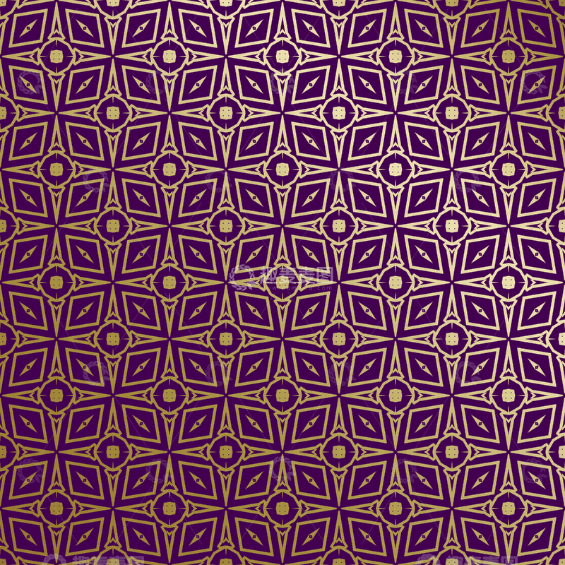 源文件下载【趣麦麦图】紫金几何装饰花纹背景图281