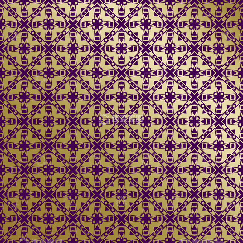 源文件下载【趣麦麦图】紫金几何装饰花纹背景图347