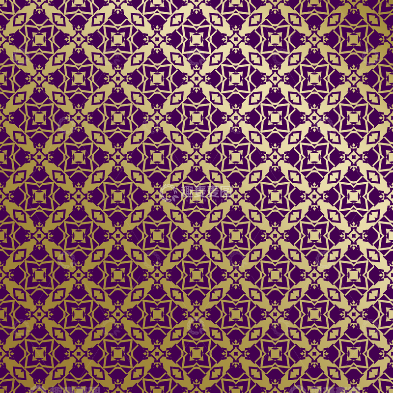 源文件下载【趣麦麦图】紫金几何装饰花纹背景图320